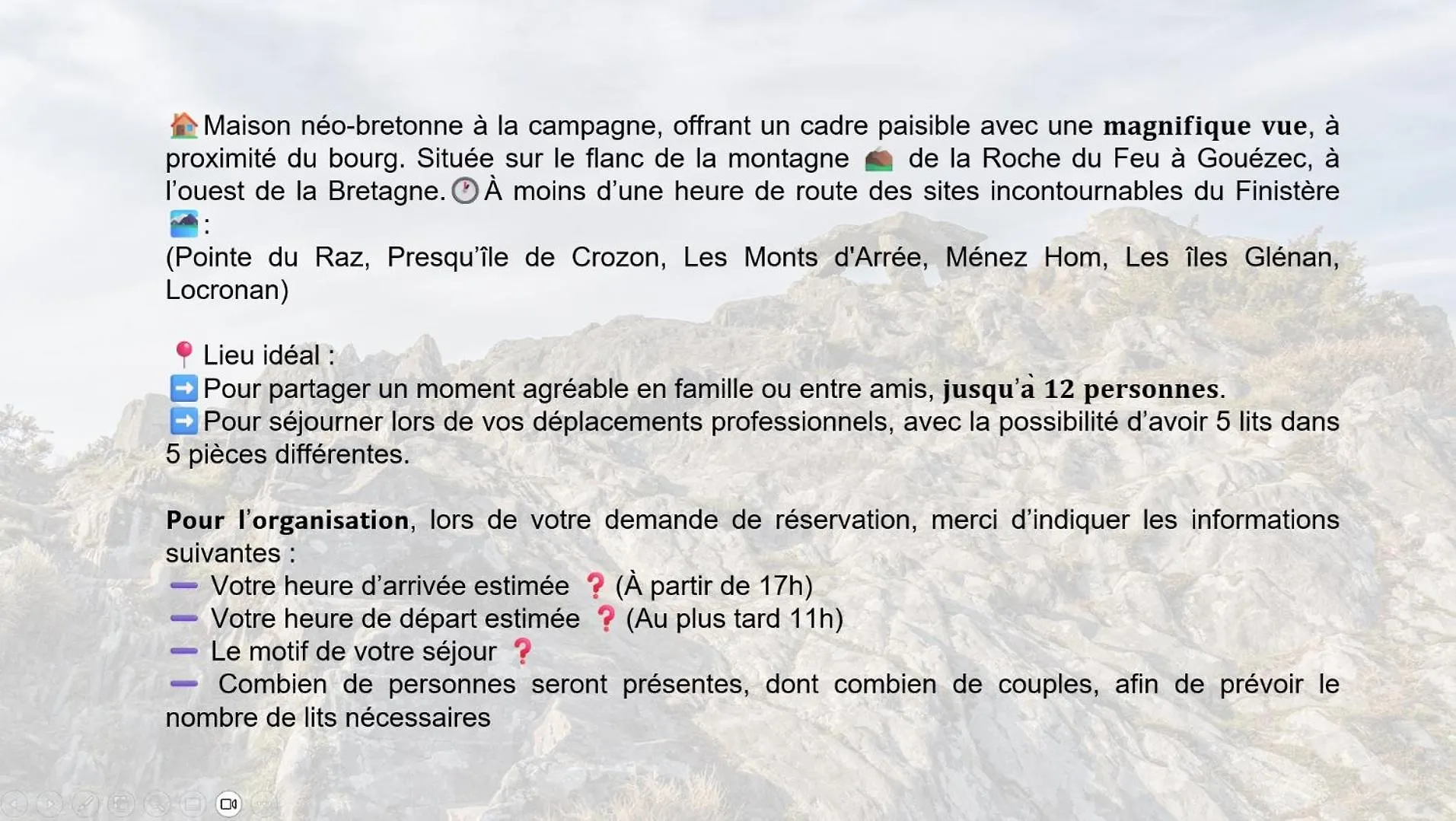 Rent Home F&F Bretagne Jusqu'A 12 Personnes Gouezec Holiday home